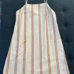 Off White Striped Billabong Dress